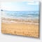 Designart - Blue Seashore with Pebble Stones - Modern Seascape Canvas Artwork